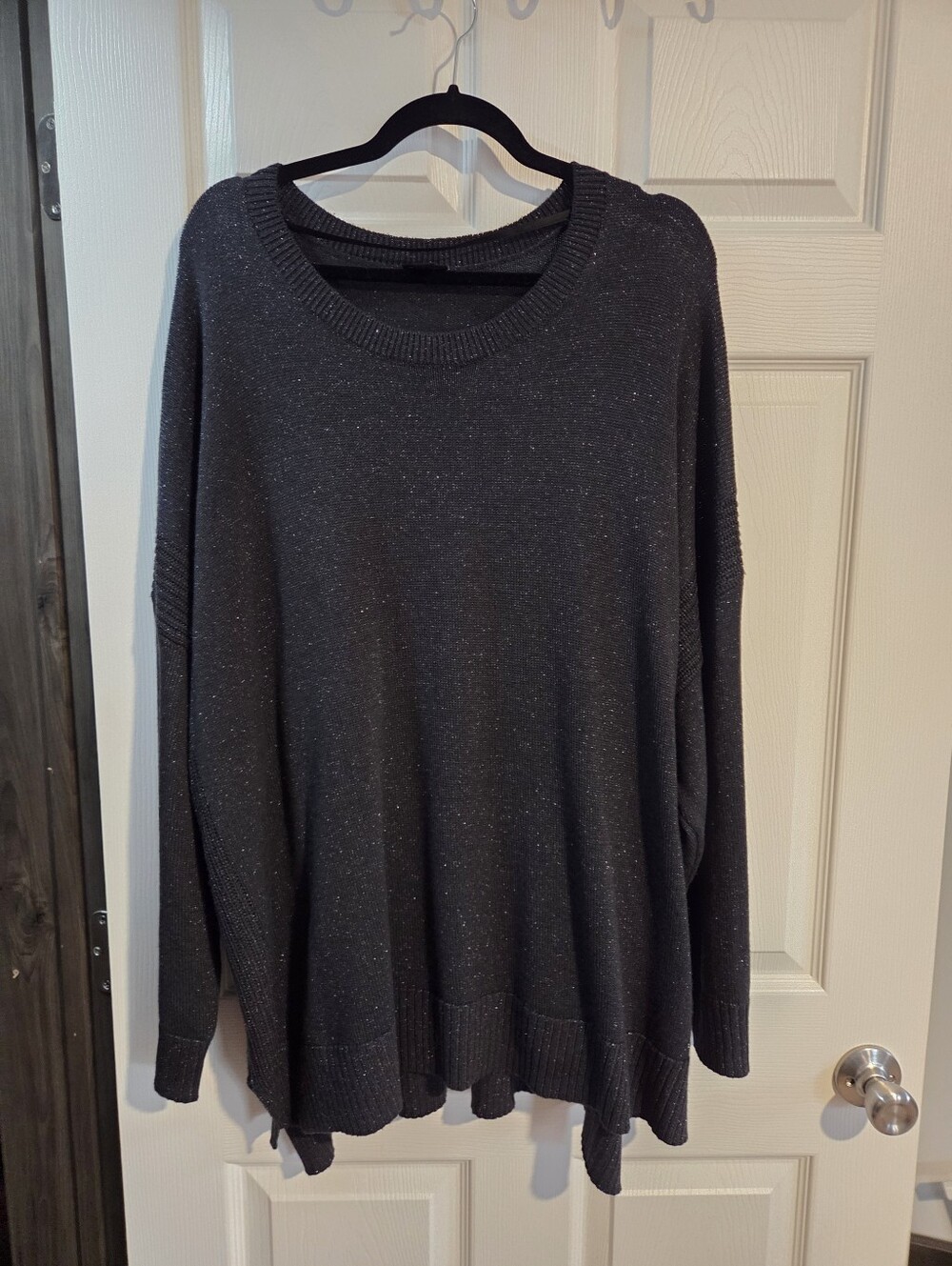 Torrid Metallic Luxe Cozy Crew Pullover Sweater NWOT